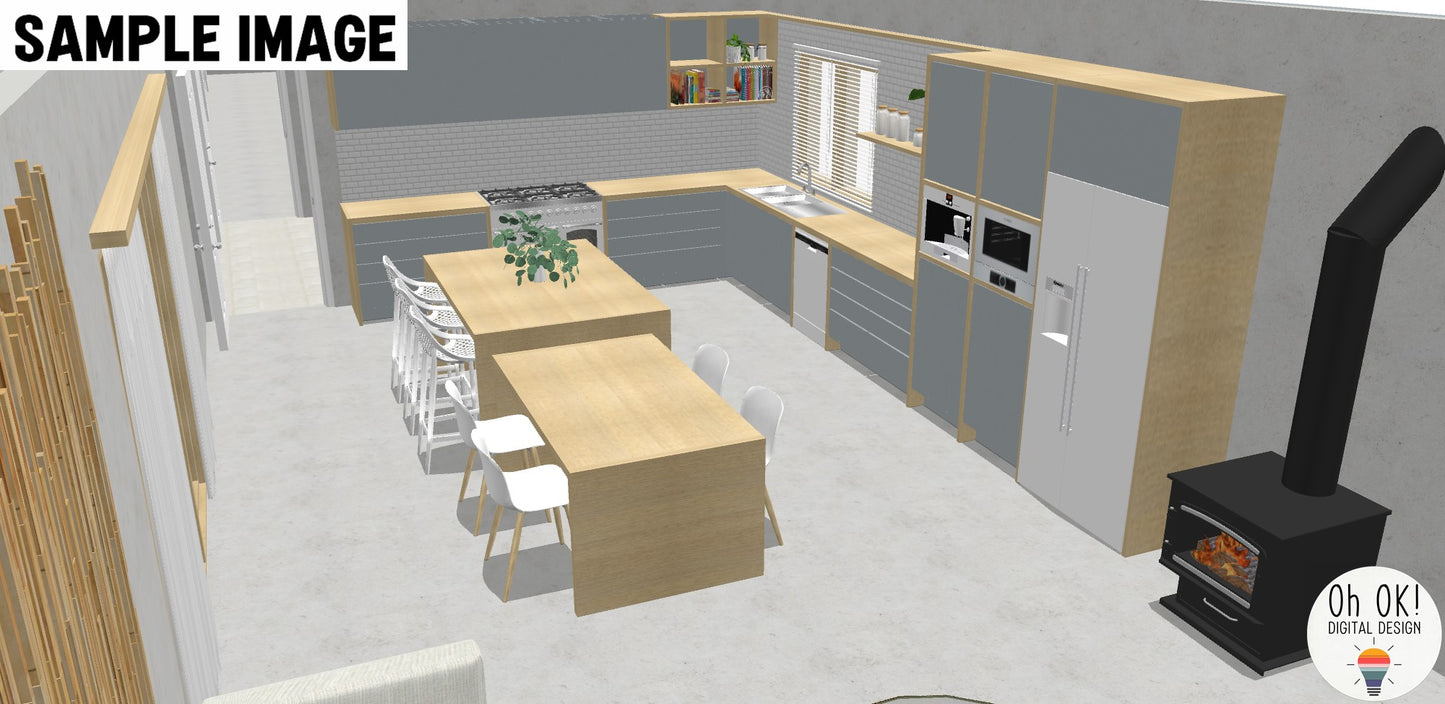 3D HOUSE PLANS:  Full House