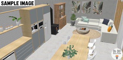 3D HOUSE PLANS:  Full House