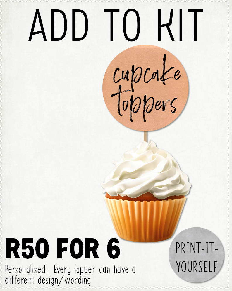 ADD TO KIT:  Cupcake Toppers