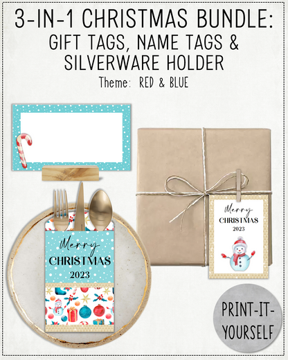 3-IN-1 CHRISTMAS 2023 BUNDLE - Red & Blue