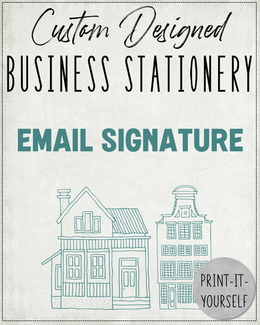 CUSTOM DESIGNED:  Business Stationery - Email Signature
