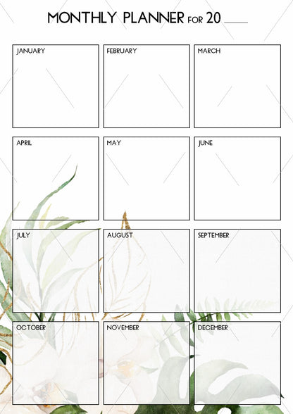 READY TO PRINT:  3-in-1 Planner - Goldenluscious