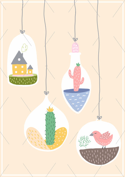 READY TO PRINT: Wall Art Set - Happy Forest