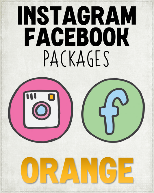 FACEBOOK & INSTAGRAM PACKAGE:  Orange