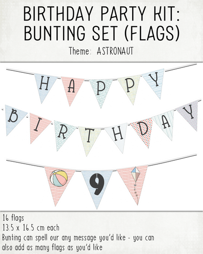 PRINT-IT-YOURSELF KIT:  Birthday Party - By The Sea