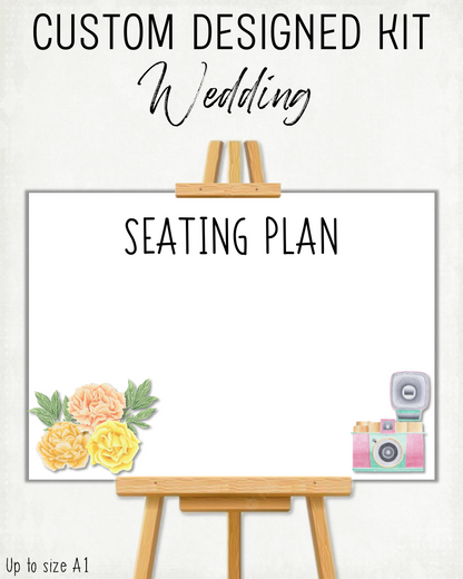 PRINT-IT-YOURSELF KIT:  Wedding - Custom Design (choose your own theme)