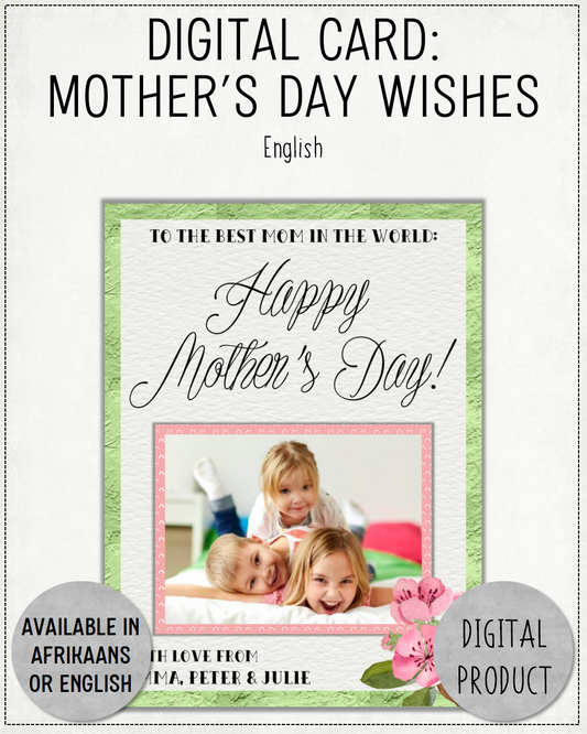 DIGITAL CARD: Mother's Day Wishes (English)