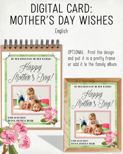 DIGITAL CARD: Mother's Day Wishes (English)